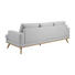 DREISITZER-SOFA in Holz, Textil Hellgrau - Eichefarben/Hellgrau, Design, Holz/Textil (231,0/81,0/92,0cm) - Carryhome DREISITZER-SOFA in Holz, Textil Hellgrau - Eichefarben/Hellgrau, Design, Holz/Textil (231,0/81,0/92,0cm) - Carryhome
