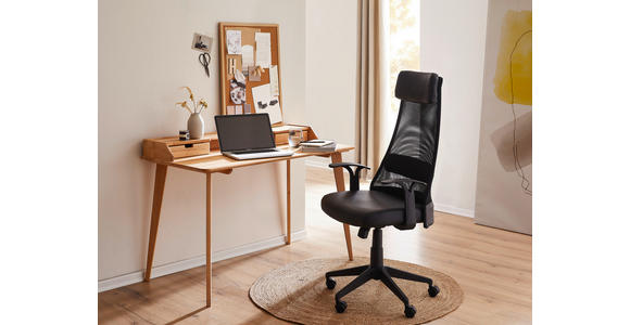 SCHREIBTISCH 120/65/84,50 cm, Kernbuche, Kabeldurchlass, Stauraum  - Buchefarben/Kernbuche, Design, Holz (120/65/84,50cm) - Linea Natura