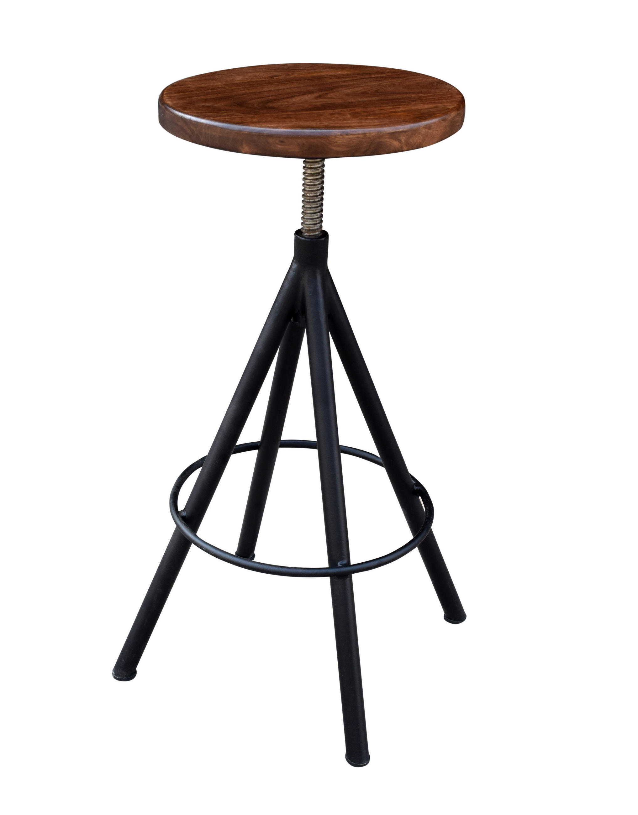 STOLICA prirodna boja, crna - prirodna boja/crna, Moderno, drvo/metal (32/50/32cm) - Ambia Home