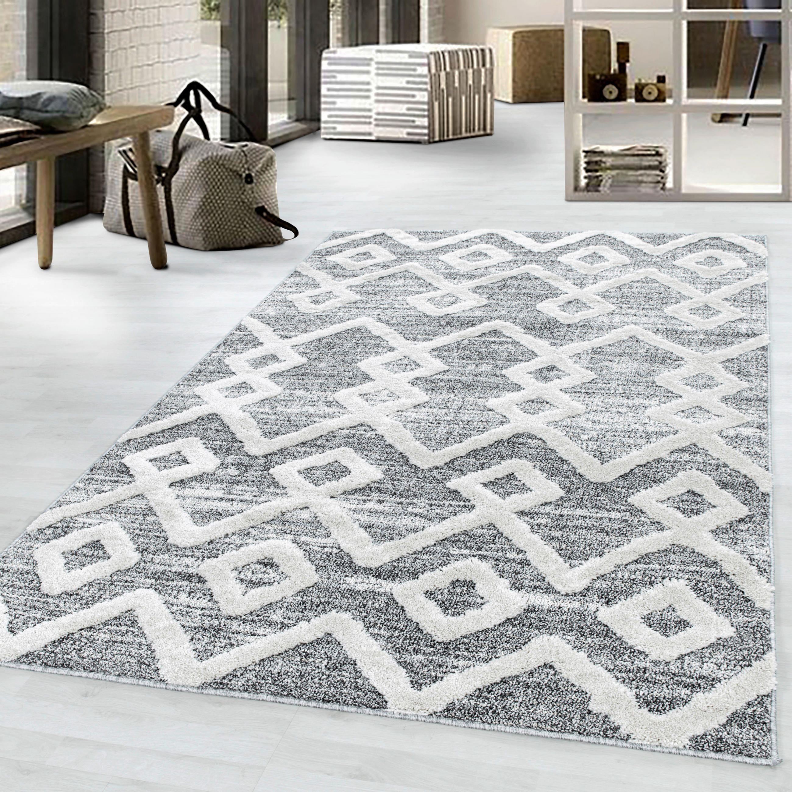 LÄUFER 80/250 cm Pisa 4704 grau  - Grau, KONVENTIONELL, Textil (80/250cm) - Novel