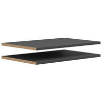 SET DE RAFTURI DETAȘABILE in grafit  - grafit, Modern, material pe bază de lemn (76,9/2,2/48cm) - Carryhome