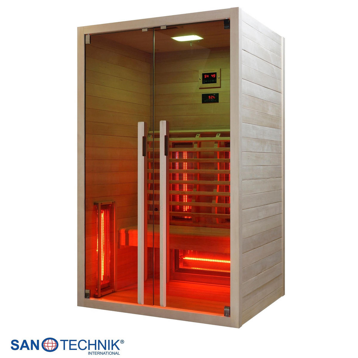 INFRAROTKABINE RUBY 2 für 2 Personen Ruby 2  - Naturfarben, Basics, Holz (120/195/100cm) - Sanotechnik