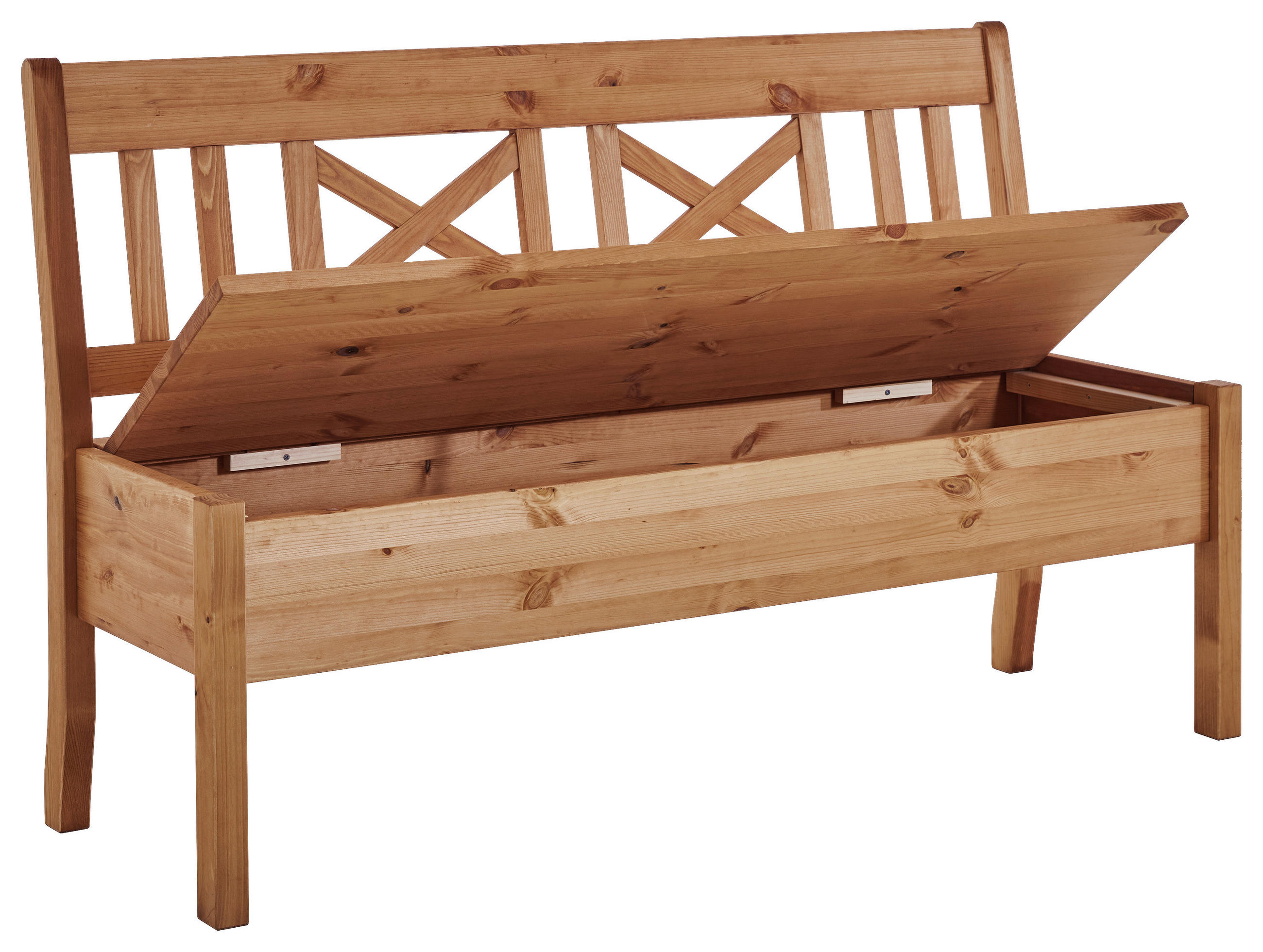 SITZBANK 148/93/58 cm Laugenfarbig Kiefer massiv  - Laugenfarbig, ROMANTIK / LANDHAUS, Holz (148/93/58cm) - Boxxx