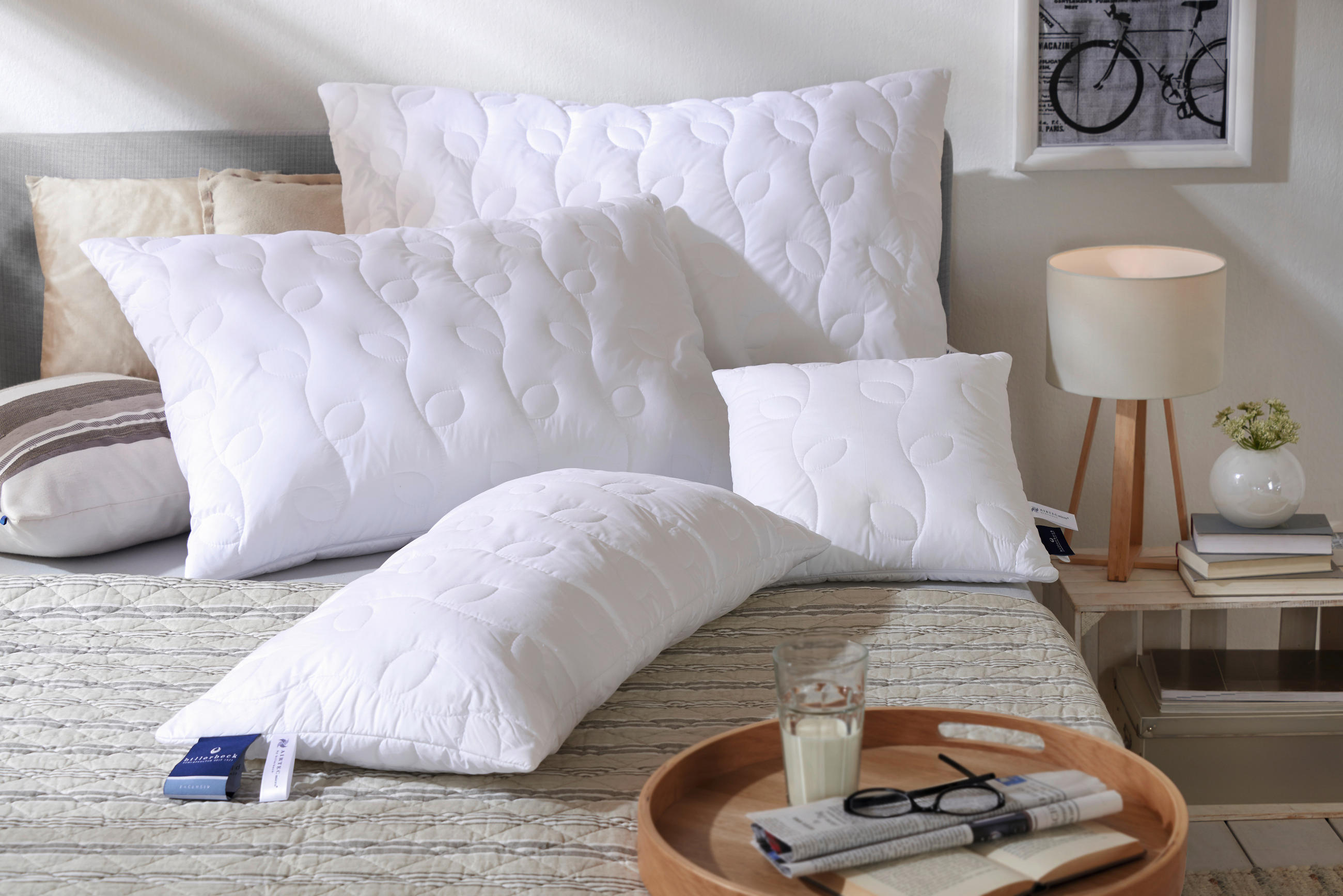 VZGLAVNIK Belair 40/60 cm  - bela, Konvencionalno, tekstil (40/60cm) - Billerbeck