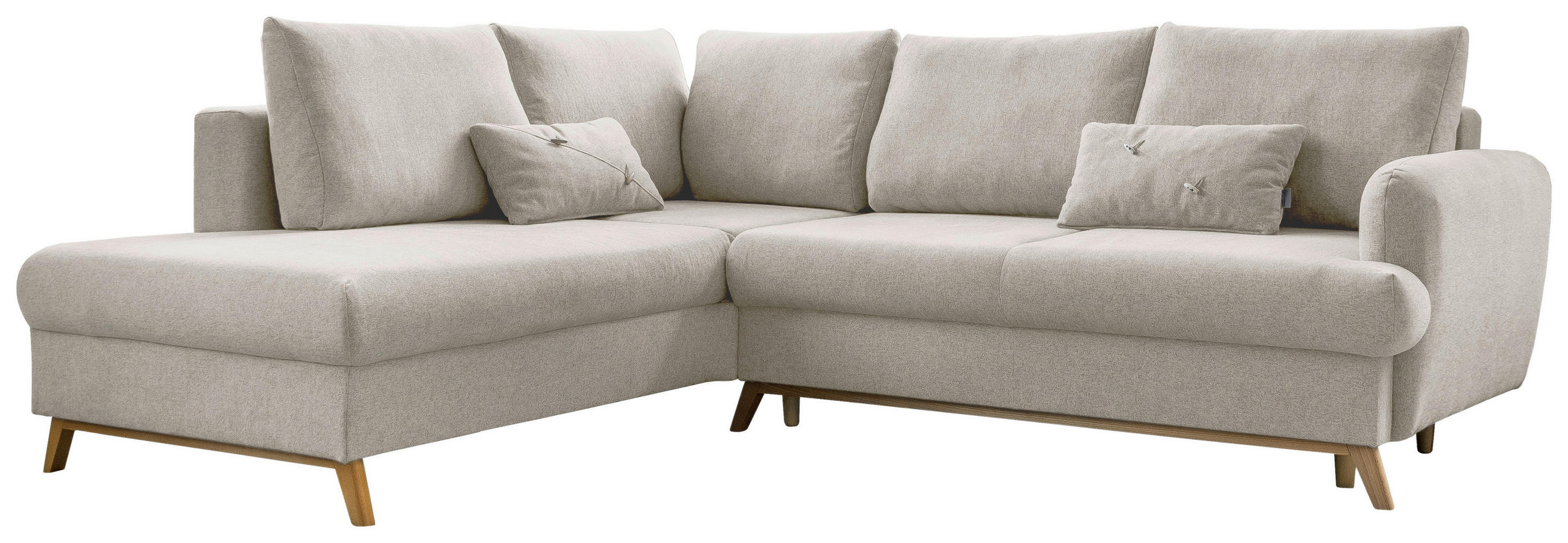 MID.YOU ROHOVÁ SEDAČKA, textil, béžová