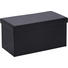 SITZBOX in - Schwarz, Design, Holzwerkstoff/Textil (76/38/38cm) - Carryhome SITZBOX in - Schwarz, Design, Holzwerkstoff/Textil (76/38/38cm) - Carryhome
