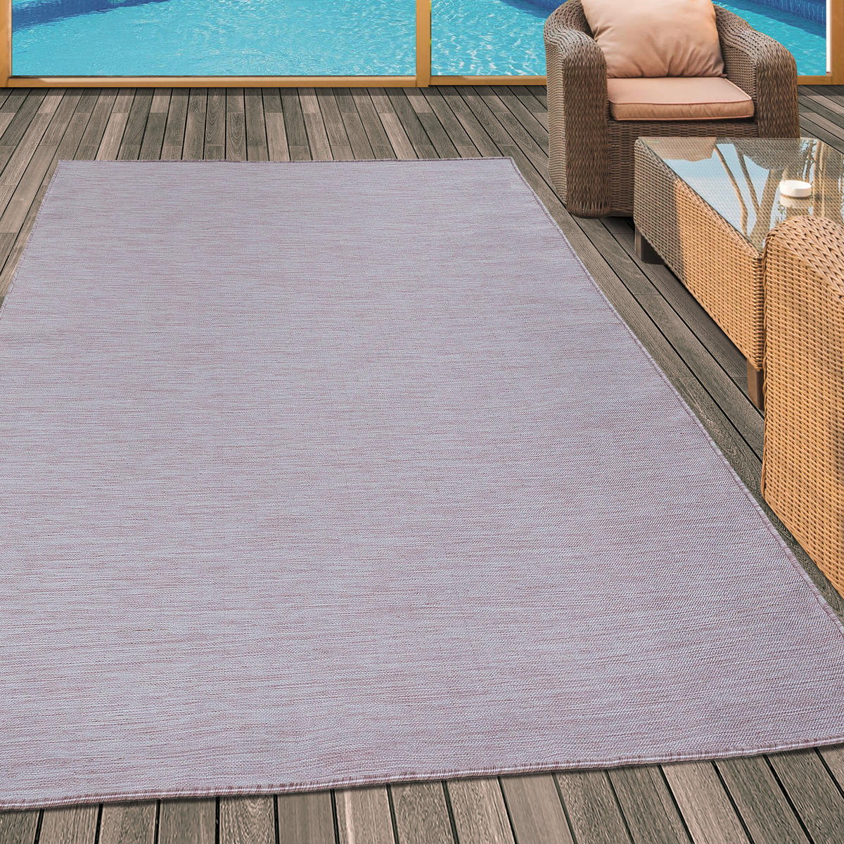 FLACHWEBETEPPICH 120/170 cm Mambo Pink  - Pink, KONVENTIONELL, Textil (120/170cm)