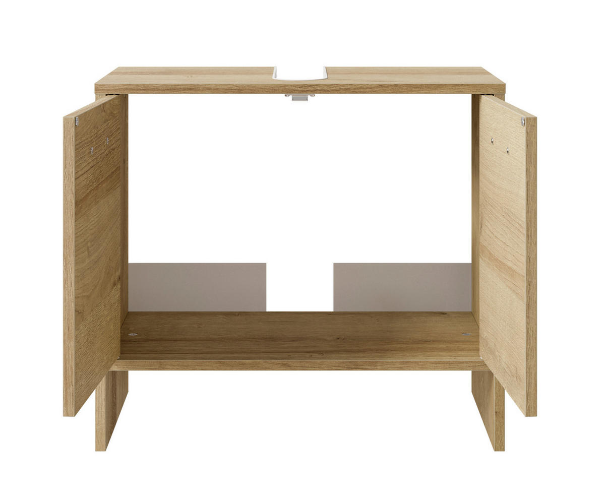 WASCHBECKENUNTERSCHRANK 60,6/54,3/28,4 cm  - Chromfarben/Eichefarben, Basics, Holzwerkstoff (60,6/54,3/28,4cm) - Pelipal