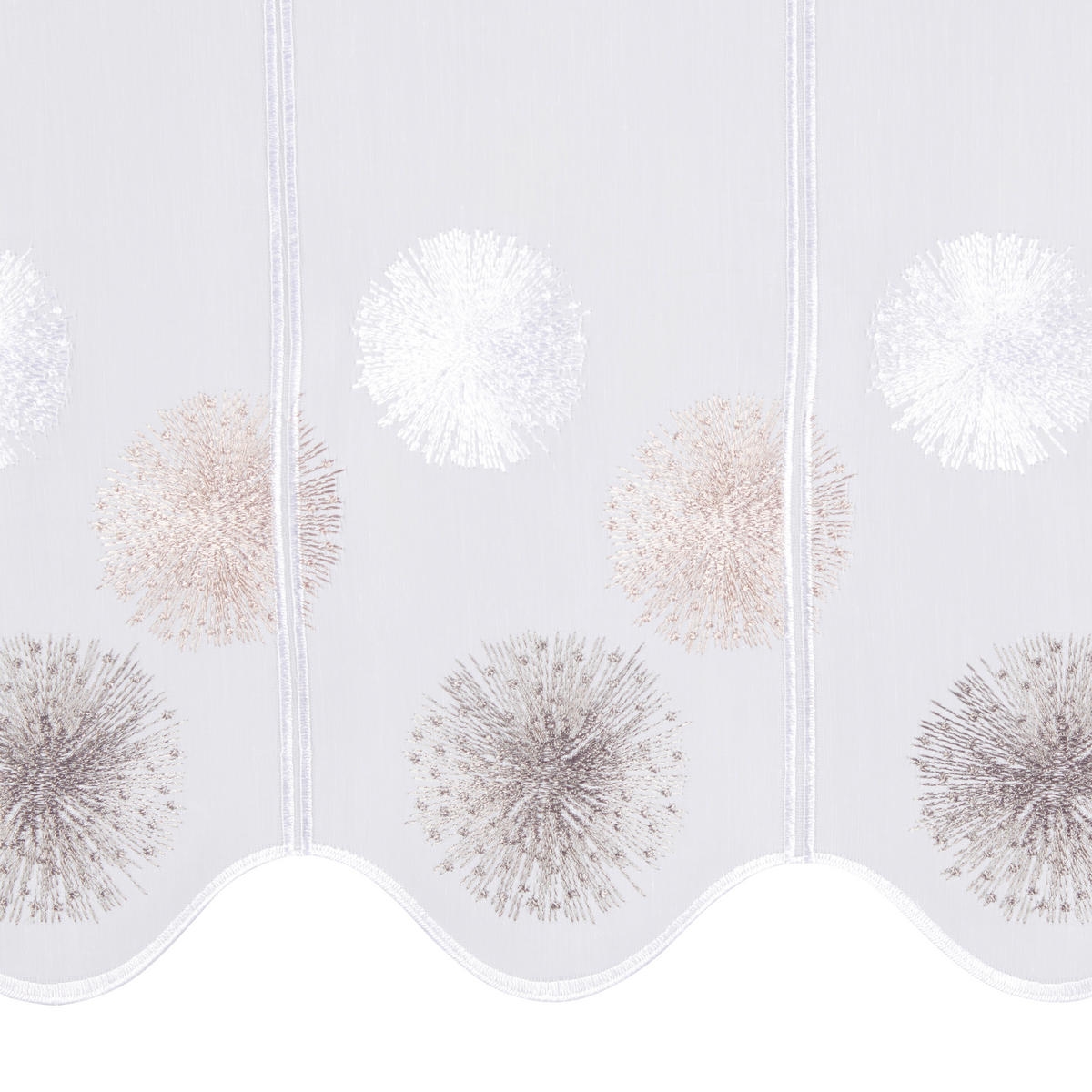 KURZGARDINE   140/45 cm   - Weiß, Basics, Textil (140/45cm) - Esposa