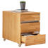 ROLLCONTAINER - Edelstahlfarben/Eichefarben, KONVENTIONELL, Holz/Metall (40/57/65cm) - Linea Natura ROLLCONTAINER - Edelstahlfarben/Eichefarben, KONVENTIONELL, Holz/Metall (40/57/65cm) - Linea Natura