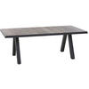 GARTENTISCH 200/100/74 cm Metall rechteckig  - Anthrazit/Graubraun, Basics, Keramik/Metall (200/100/74cm) - Siena Garden
