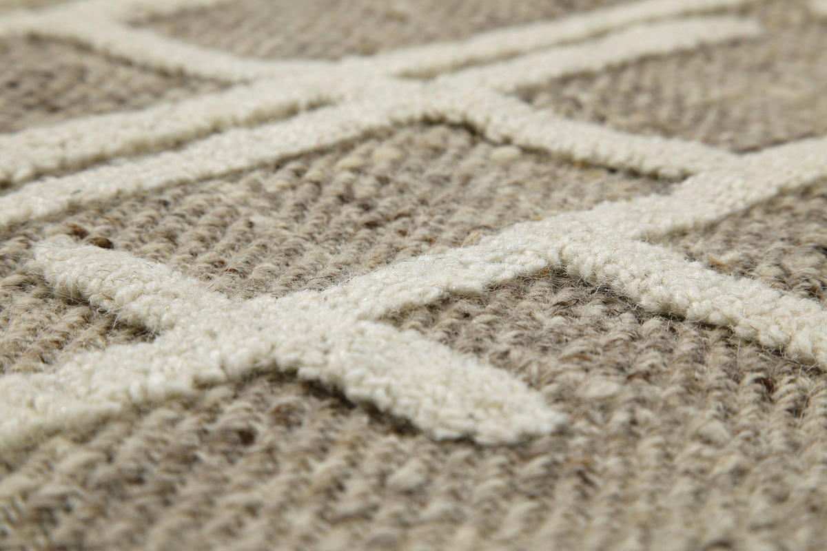 TUFTTEPPICH 80/230 cm Hamptons TWENTYFIVE Creme, Weiß  - Creme/Weiß, MODERN, Textil (80/230cm) - WECON HOME