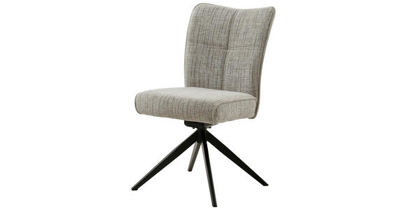 STUHL - Schwarz/Braun, Design, Textil/Metall (50/90,5/66cm) - Carryhome