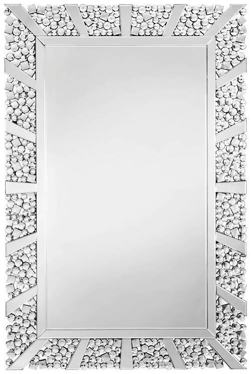 NÁSTĚNNÉ ZRCADLO 120/80/2 cm  - barvy stříbra, Lifestyle, kompozitní dřevo/sklo (120/80/2cm) - Xora