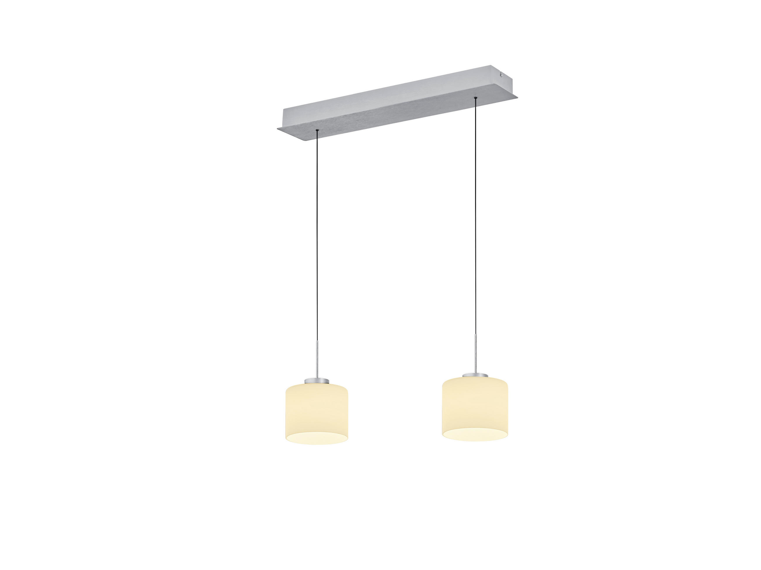 LED-HÄNGELEUCHTE 63/5/105 cm  - Alufarben, Design, Metall (63/5/105cm) - Hell