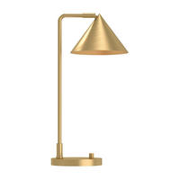 Veioză - auriu/străveziu, Konventionell, metal (51/19,7/26,7cm) - Elstead Lighting