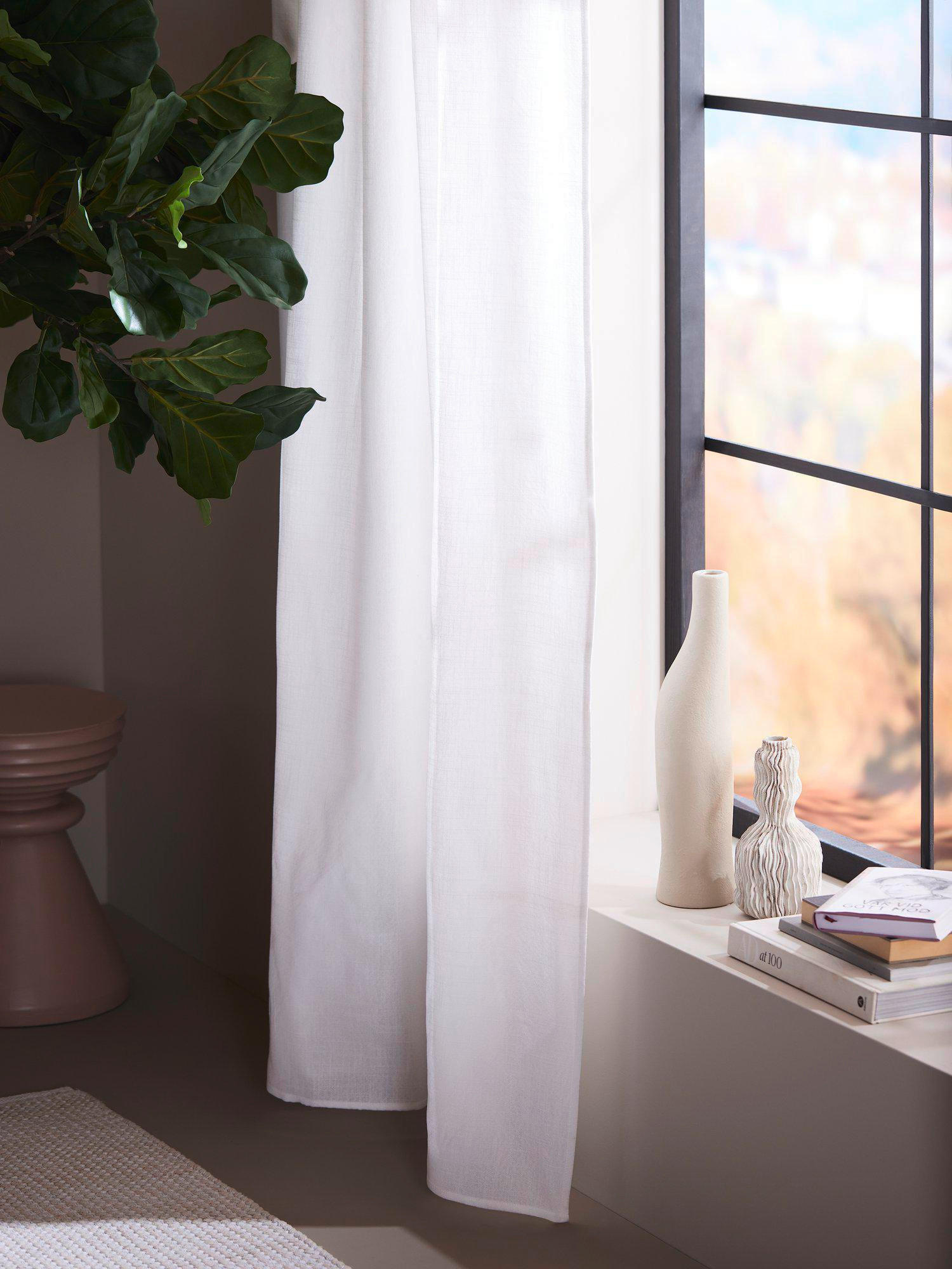 FERTIGVORHANG  blickdicht   145/260 cm 2 Stück  - Weiß, Basics, Textil (145/260cm) - Svanefors