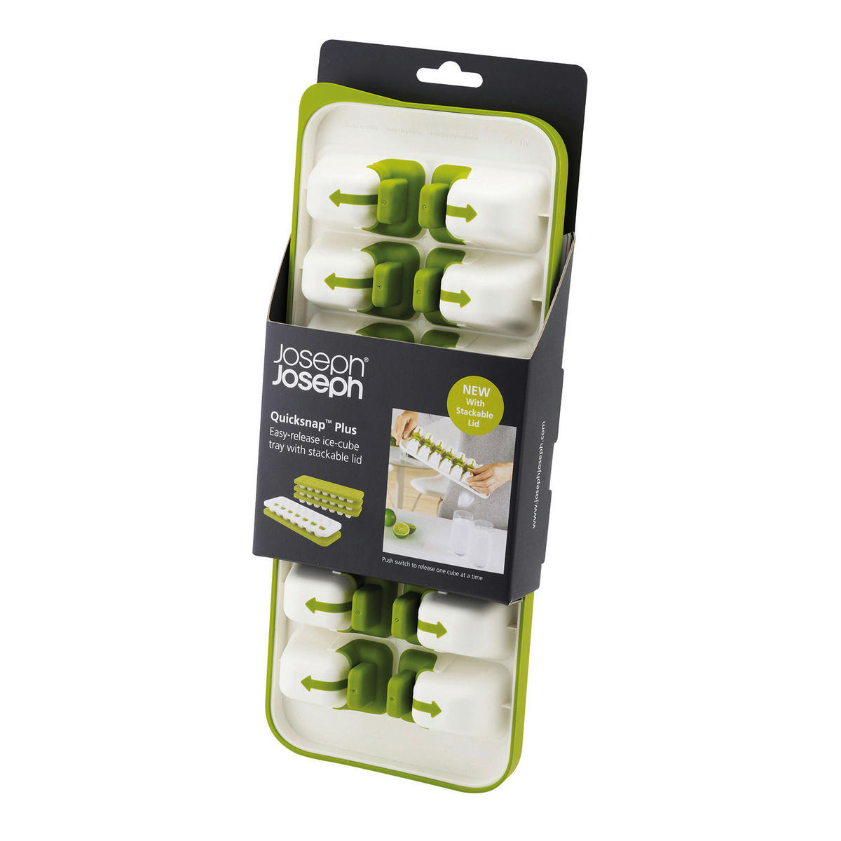 MODLA ZA LED - bela/zelena, Osnovno, plastika (31/13/4cm) - Joseph Joseph