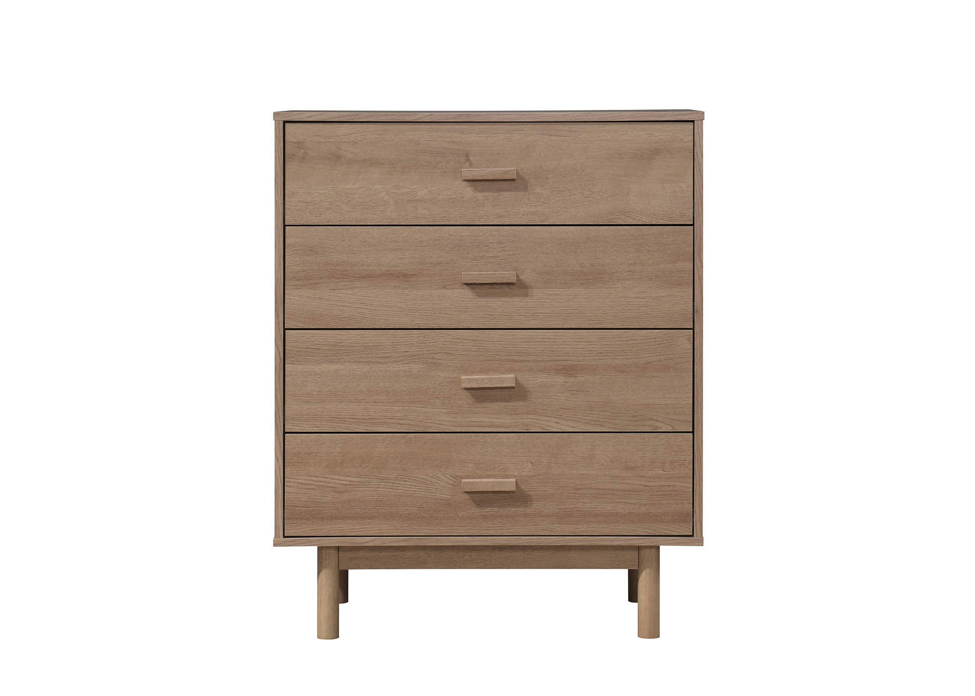 KOMMODE Melanie  in 80/100/44 cm  - Eichefarben, Design, Holzwerkstoff (80/100/44cm) - MID.YOU