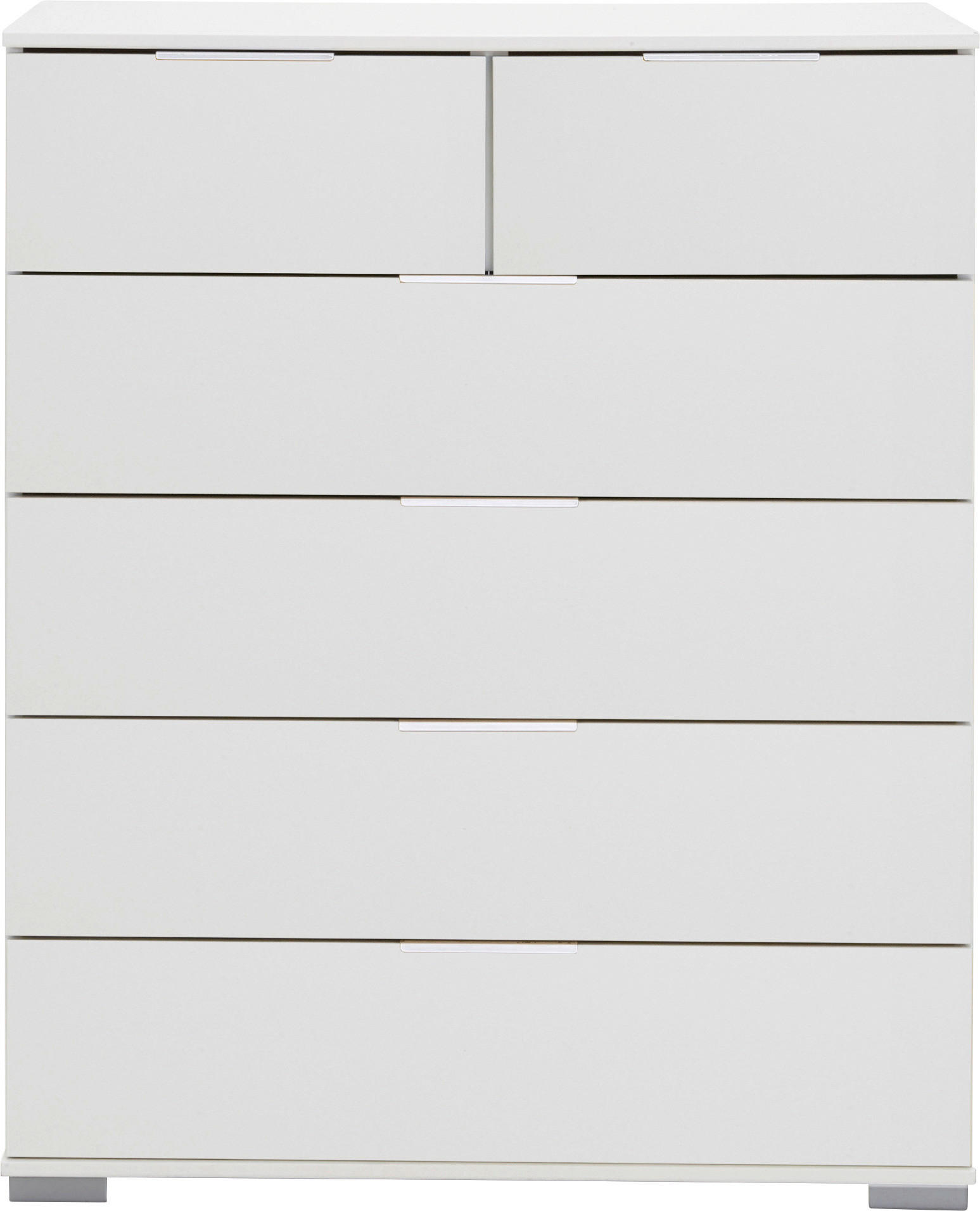 KOMODA, bílá, 82/102/42 cm - bílá/barvy chromu, Design, kov/kompozitní dřevo (82/102/42cm) - Carryhome