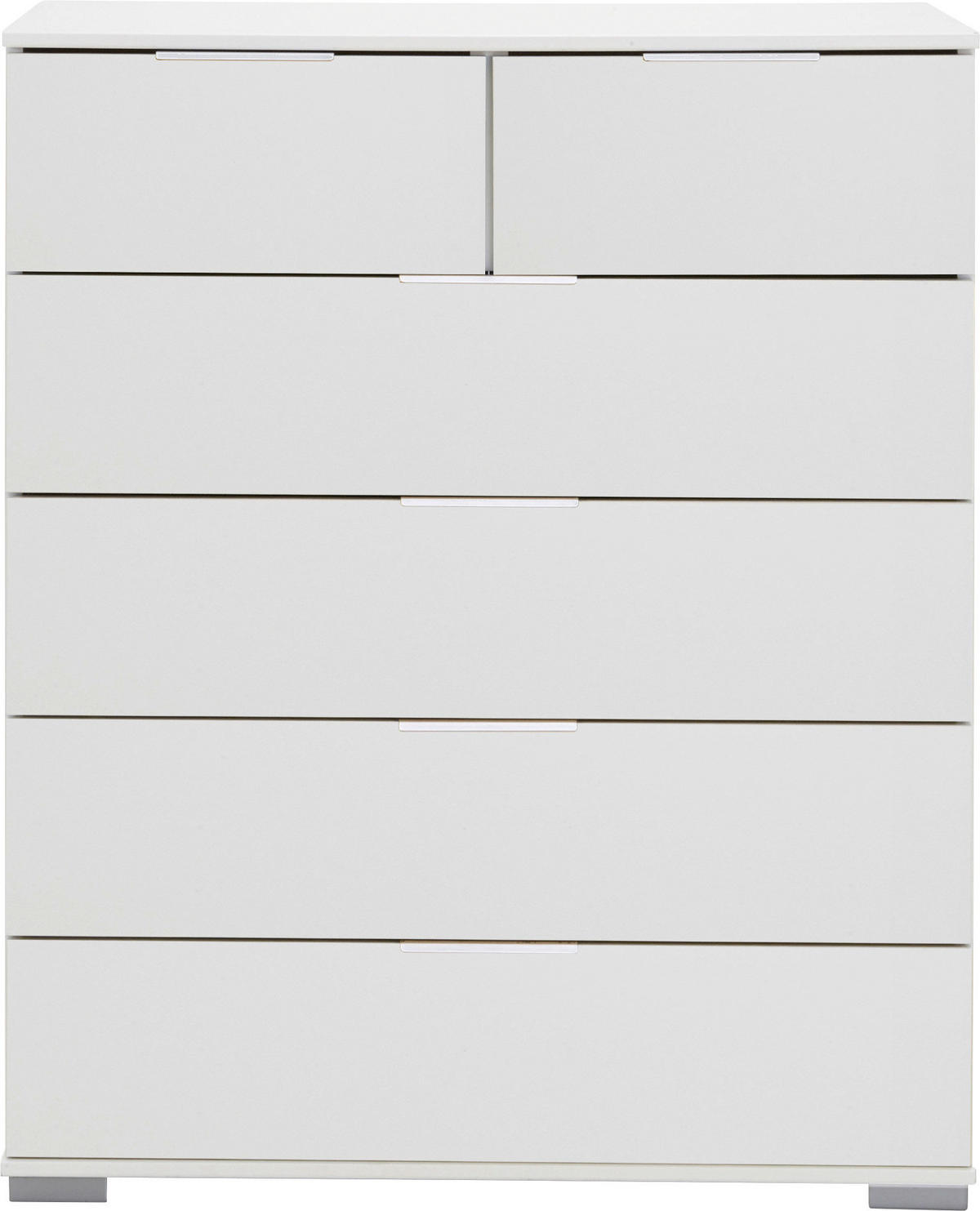 KOMODA, bílá, 82/102/42 cm - bílá/barvy chromu, Design, kov/kompozitní dřevo (82/102/42cm) - Carryhome