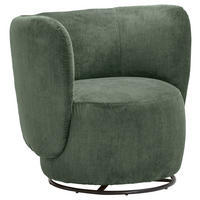 COCKTAILSESSEL in Flachgewebe Dunkelgrün  - Dunkelgrün/Schwarz, Design, Textil/Metall (92/80/84cm) - Livetastic