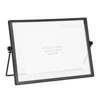 RAHMEN 20,5/1,2/15,3 cm  - Schwarz, Trend, Glas/Metall (20,5/1,2/15,3cm) - Eglo