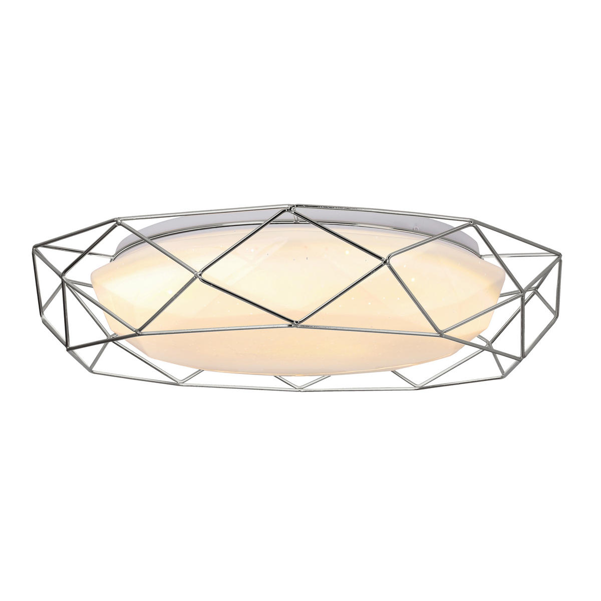 LED-DECKENLEUCHTE Sven 43/43/8.3 cm   - Weiß, KONVENTIONELL, Metall (43/43/8.3cm)