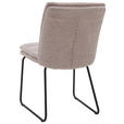 STUHL - Schwarz/Altrosa, Design, Textil/Metall (50/85/64cm) - Johann Jakob