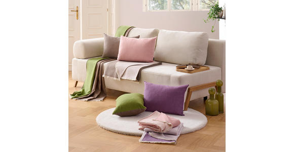 WENDEDECKE MAGDA 140/210 cm - Dunkelgrau/Grau, Natur, Textil (140/210cm) - Novel