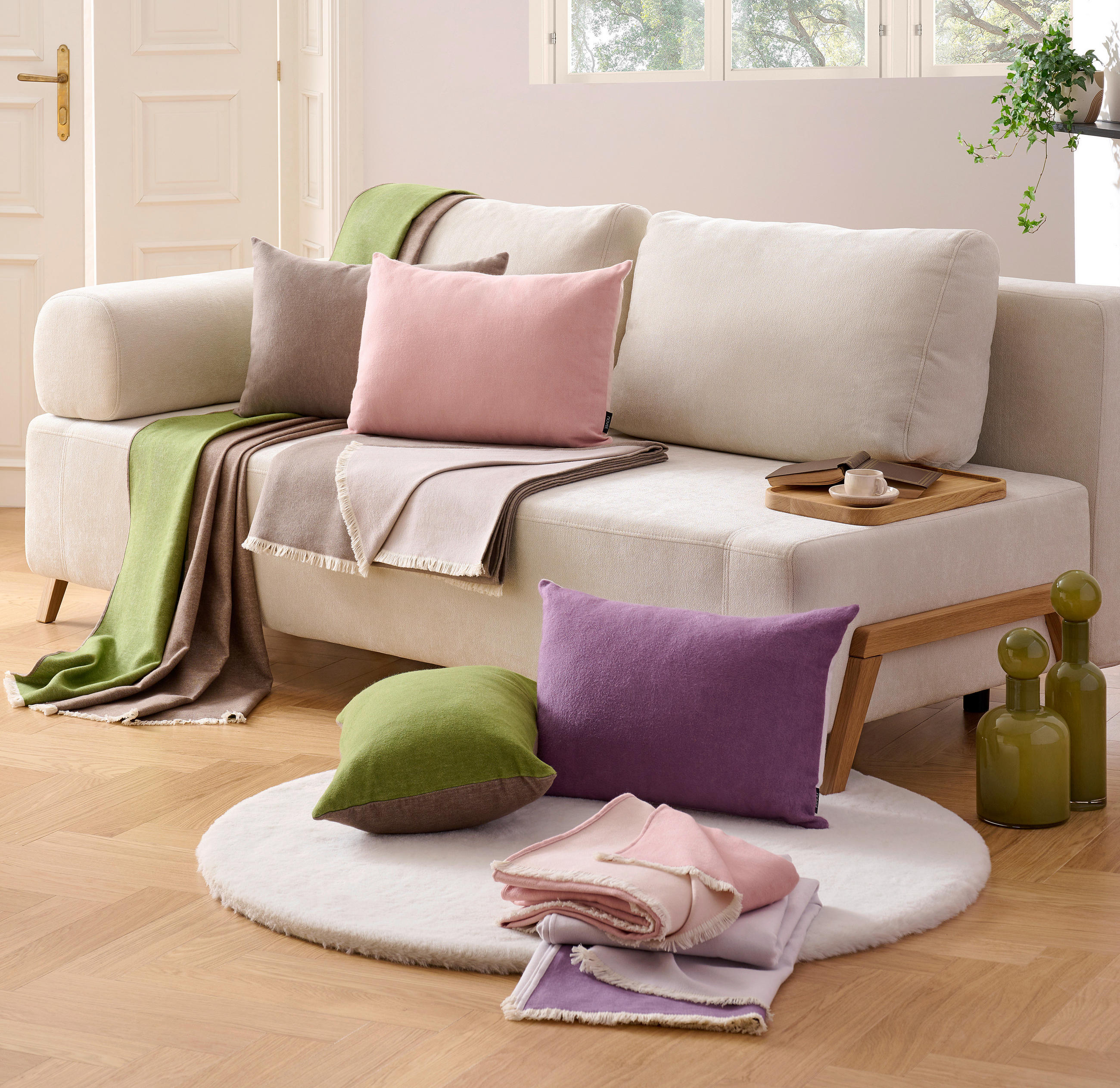 PERNĂ DECORATIVĂ 40/60 cm  - lila, Natur (40/60cm) - Novel