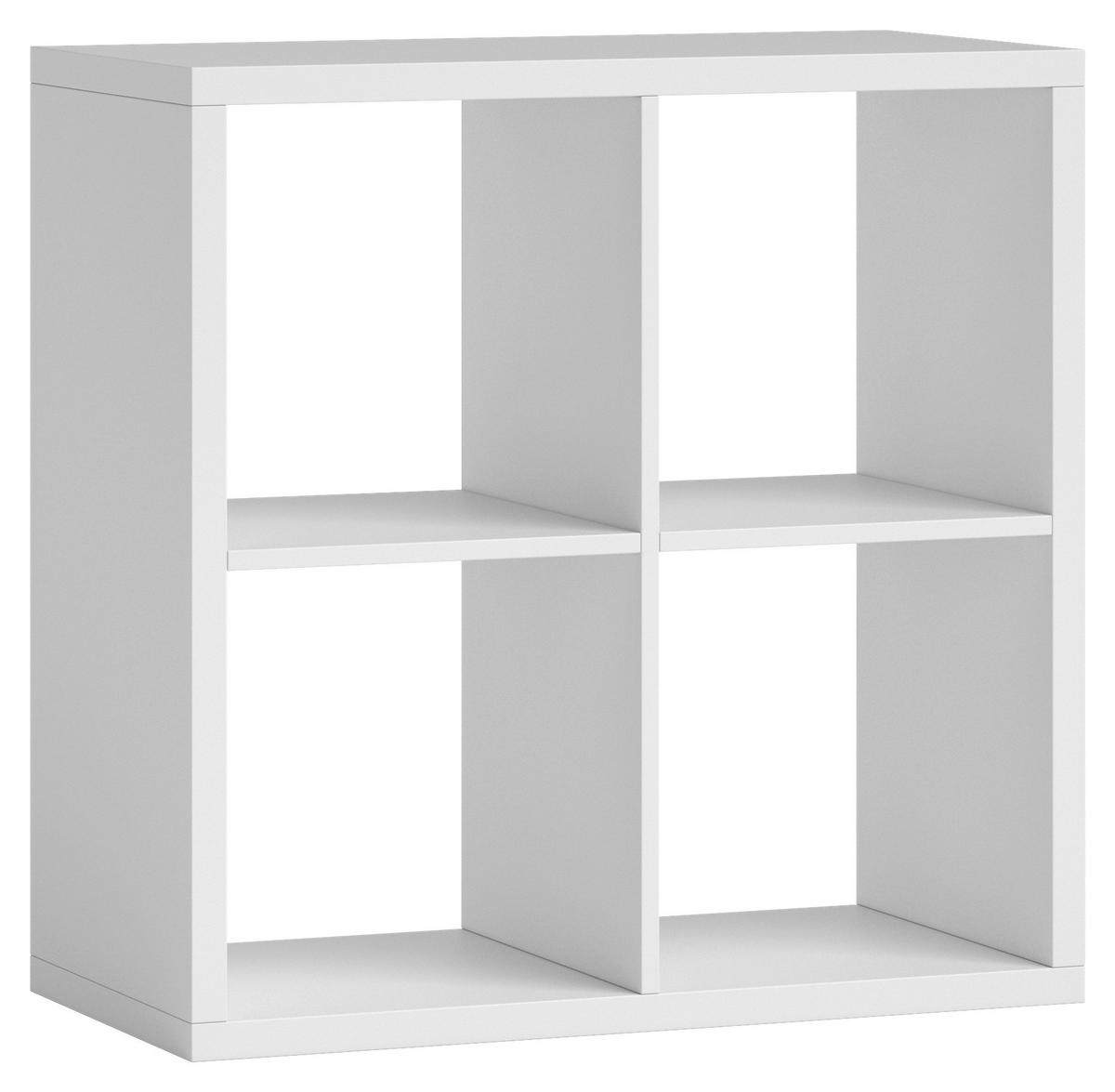 RAUMTEILER  in Holzwerkstoff   - Weiss, Design, Holzwerkstoff (77/77/38cm) - Carryhome