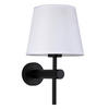 VÄGGLAMPA Tivoli   - svart, Klassisk, textil (31.5/18/22cm)