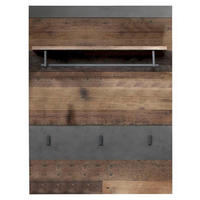 GARDEROBENPANEEL  in 80/106/28 cm  - Graphitfarben/Pinienfarben, Trend, Holzwerkstoff (80/106/28cm) - Livetastic