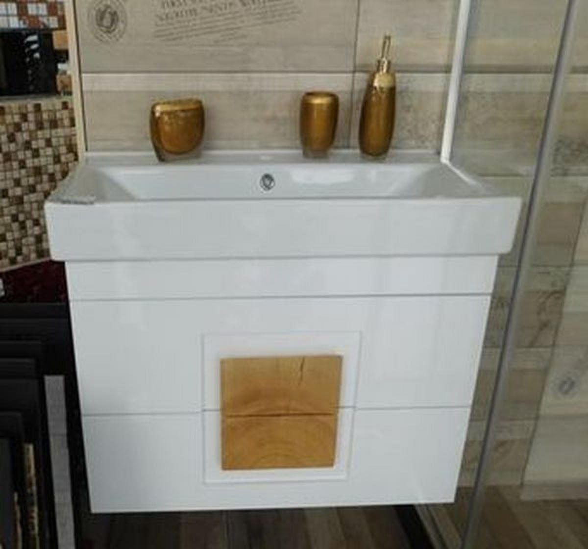 KOMBINOVANI UGRADNI UMIVAONIK   - Dizajnerski (70/59/42cm)