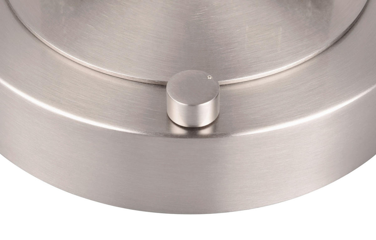 LED-TISCHLEUCHTE 21/51 cm   - Grau/Nickelfarben, Design, Textil/Metall (21/51cm) - Cinque