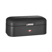 BROTKASTEN - Schwarz, KONVENTIONELL, Metall (42/17/22cm) - Wesco