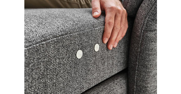 WOHNLANDSCHAFT  in Flachgewebe Hellgrün, Limette  - Chromfarben/Limette, KONVENTIONELL, Textil/Metall (168/305/200cm) - Voleo