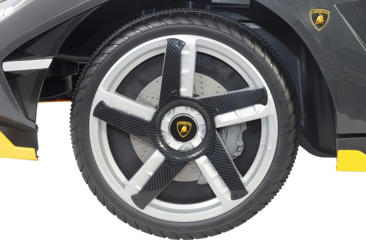 ELEKTRO-KINDERAUTO Lamborghini  - Gelb/Schwarz, Basics, Kunststoff/Metall (134,7/73/49cm)