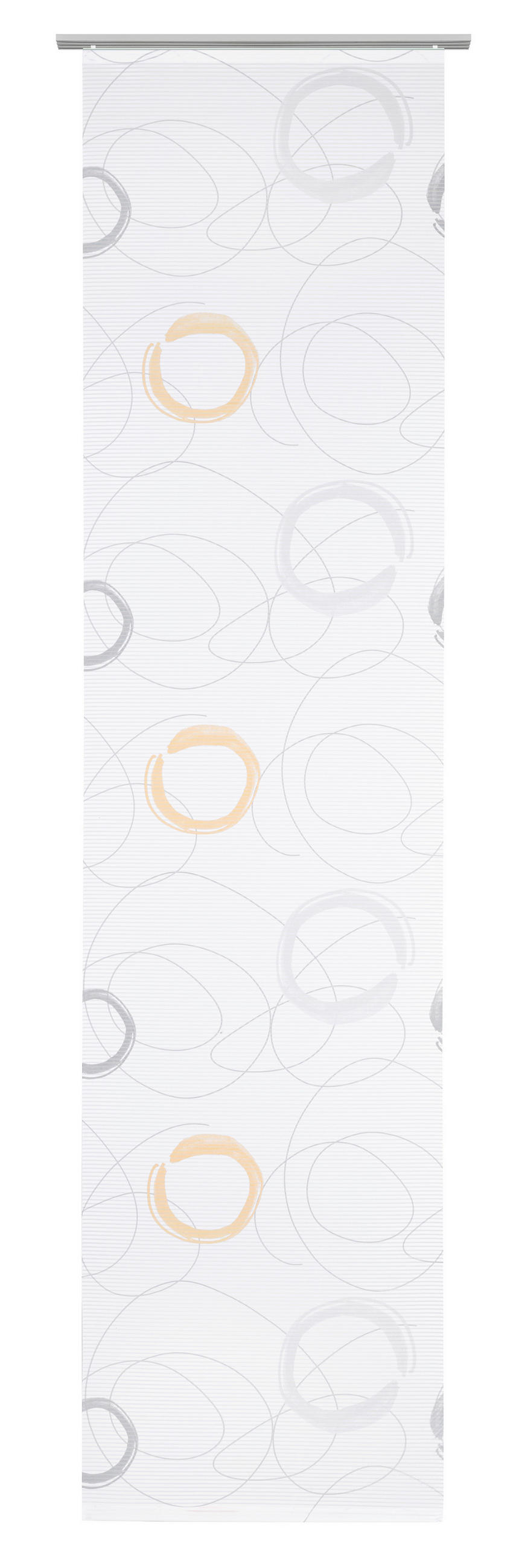 PANELOVÝ ZÁVES,  - žltá/sivá, Design, textil (60/255cm) - Novel