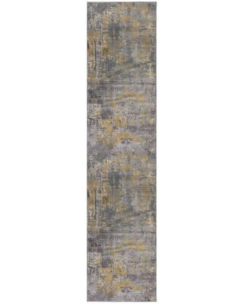 KOBEREC, 300/80 cm, žlutá, šedá - šedá/žlutá, Basics, textil (300/80cm)