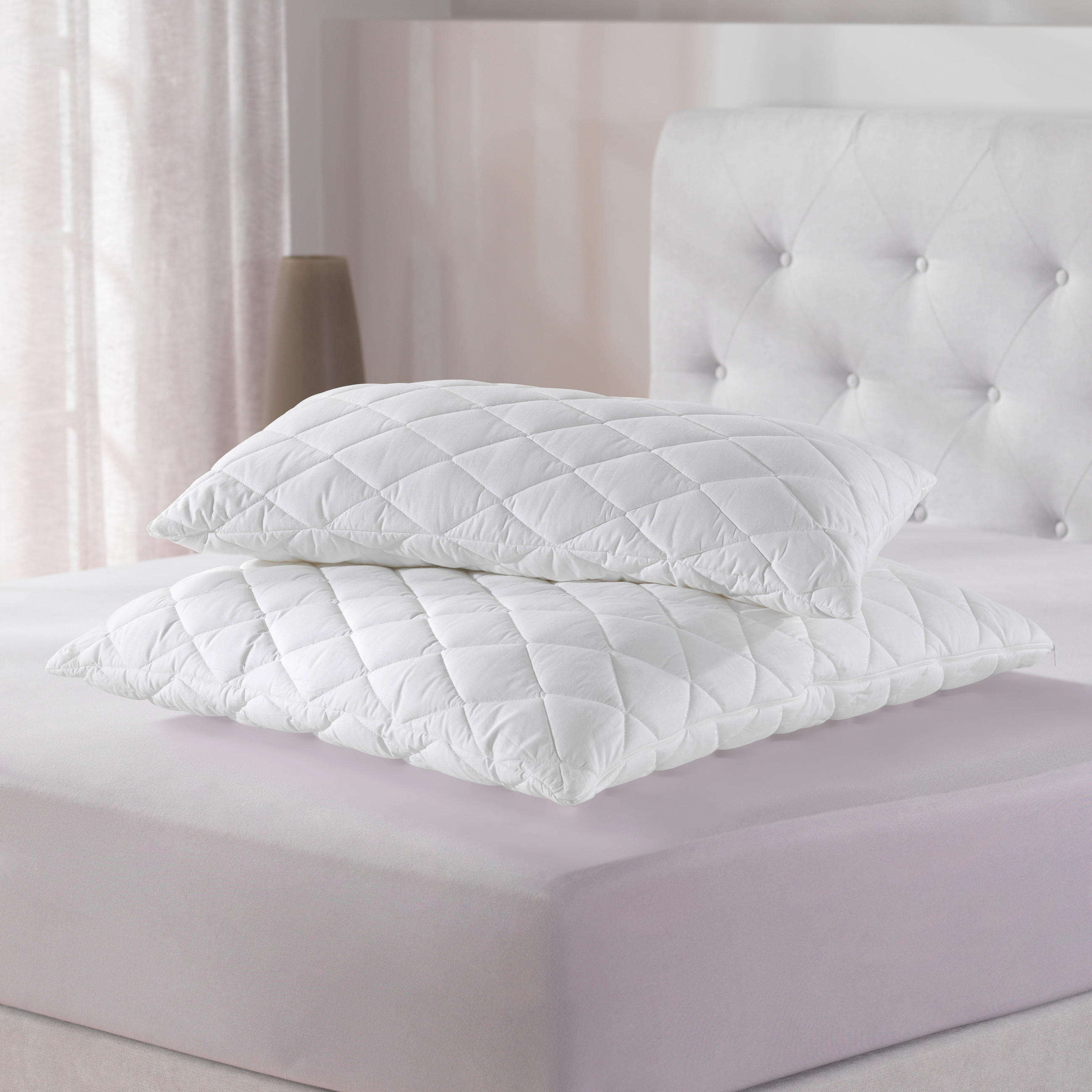 KOPFKISSEN  Nidra  40/80 cm       - Naturfarben, KONVENTIONELL, Kunststoff/Textil (40/80cm) - Sleeptex