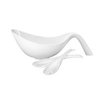 SALATSET  Flow 3-teilig  - Weiß, Basics, Keramik (1,8l) - Villeroy & Boch