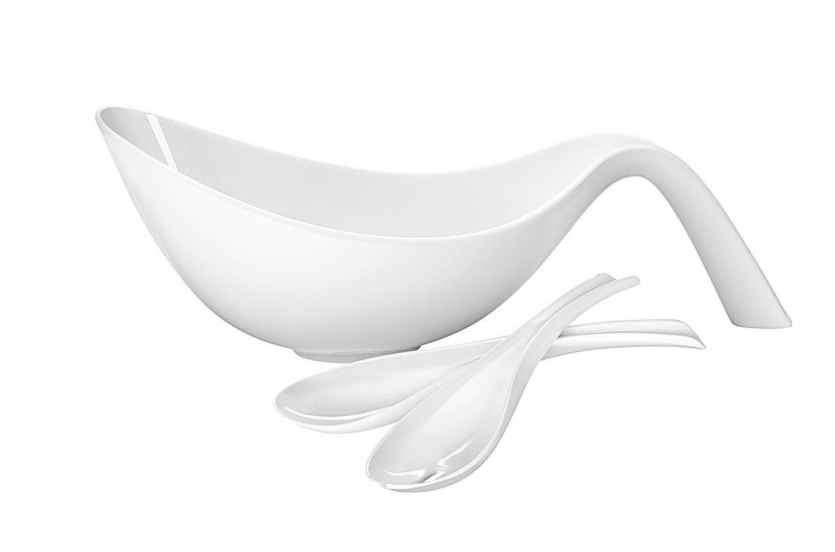 SALATSET  Flow 3-teilig  - Weiß, Basics, Keramik (1,8l) - Villeroy & Boch