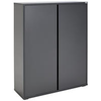 OMARA ZA ČEVLJE antracit - antracit, Konvencionalno, umetna masa/leseni material (97,5/120/34cm) - Xora