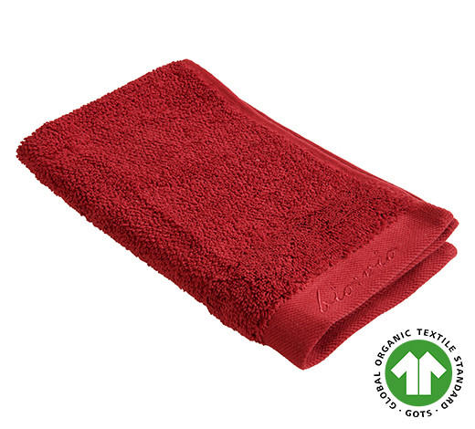 GÄSTETUCH 4-teilig Bordeaux 30/50 cm - Bordeaux, Natur, Textil (30/50cm) - Bio:Vio