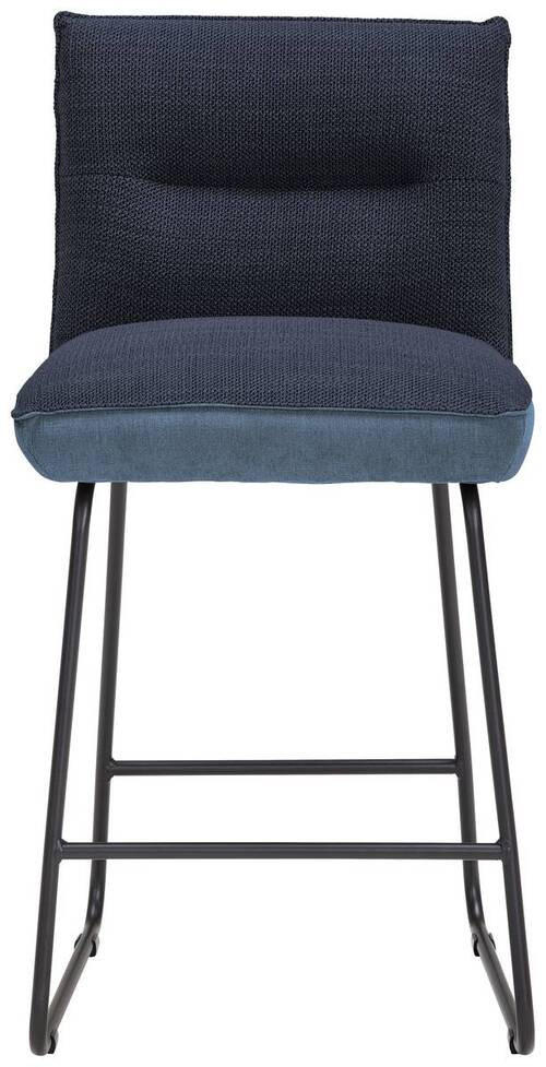 TRESENSTUHL Flachgewebe Blau, Schwarz, Dunkelblau Stahl Stoffauswahl, Typenauswahl, Gestellauswahl  - Blau/Schwarz, Design, Textil/Metall (48/92/54cm) - Dieter Knoll
