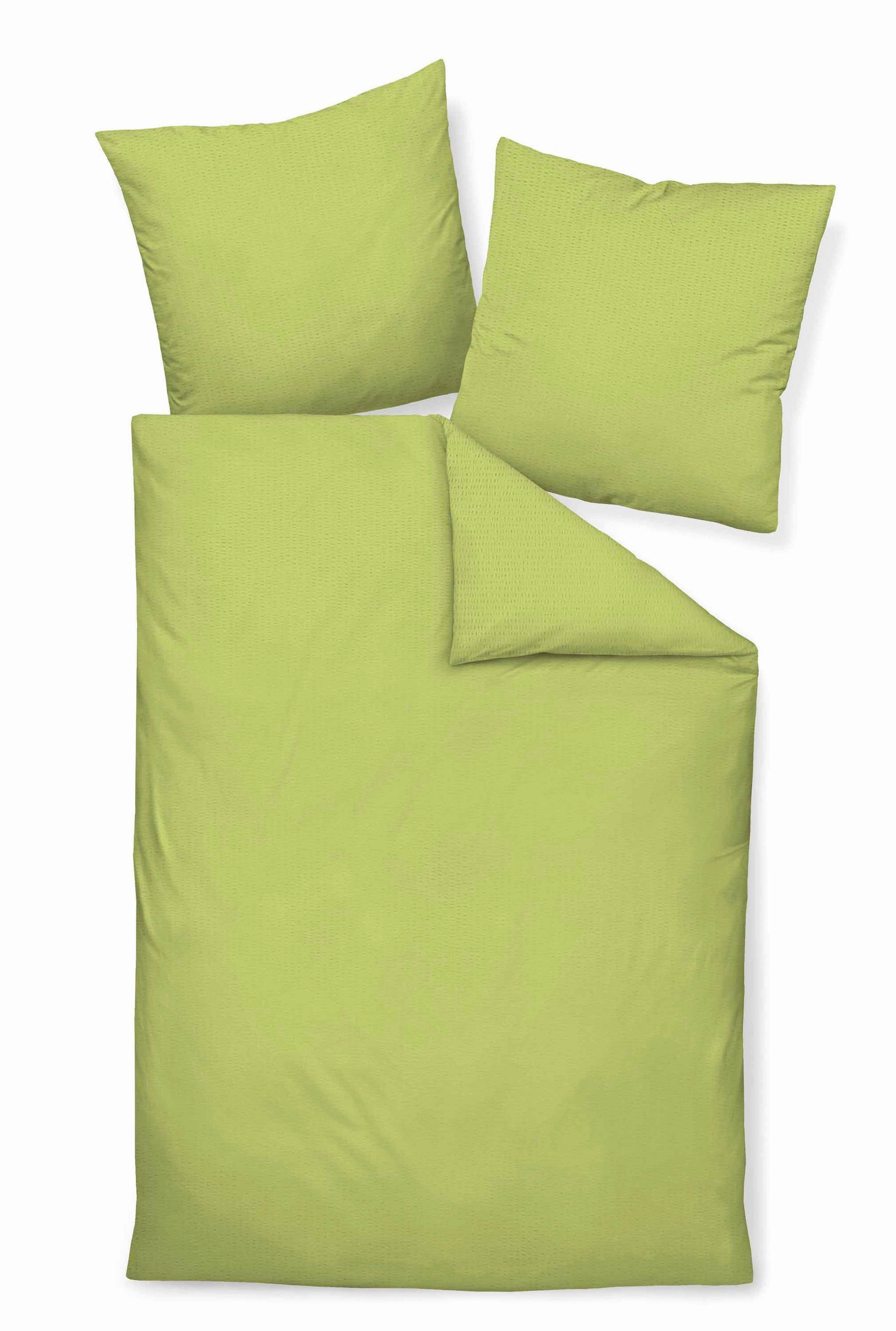 BETTWÄSCHE Seersucker 200/220 cm  - Grün, Basics, Textil (200/220cm) - Janine