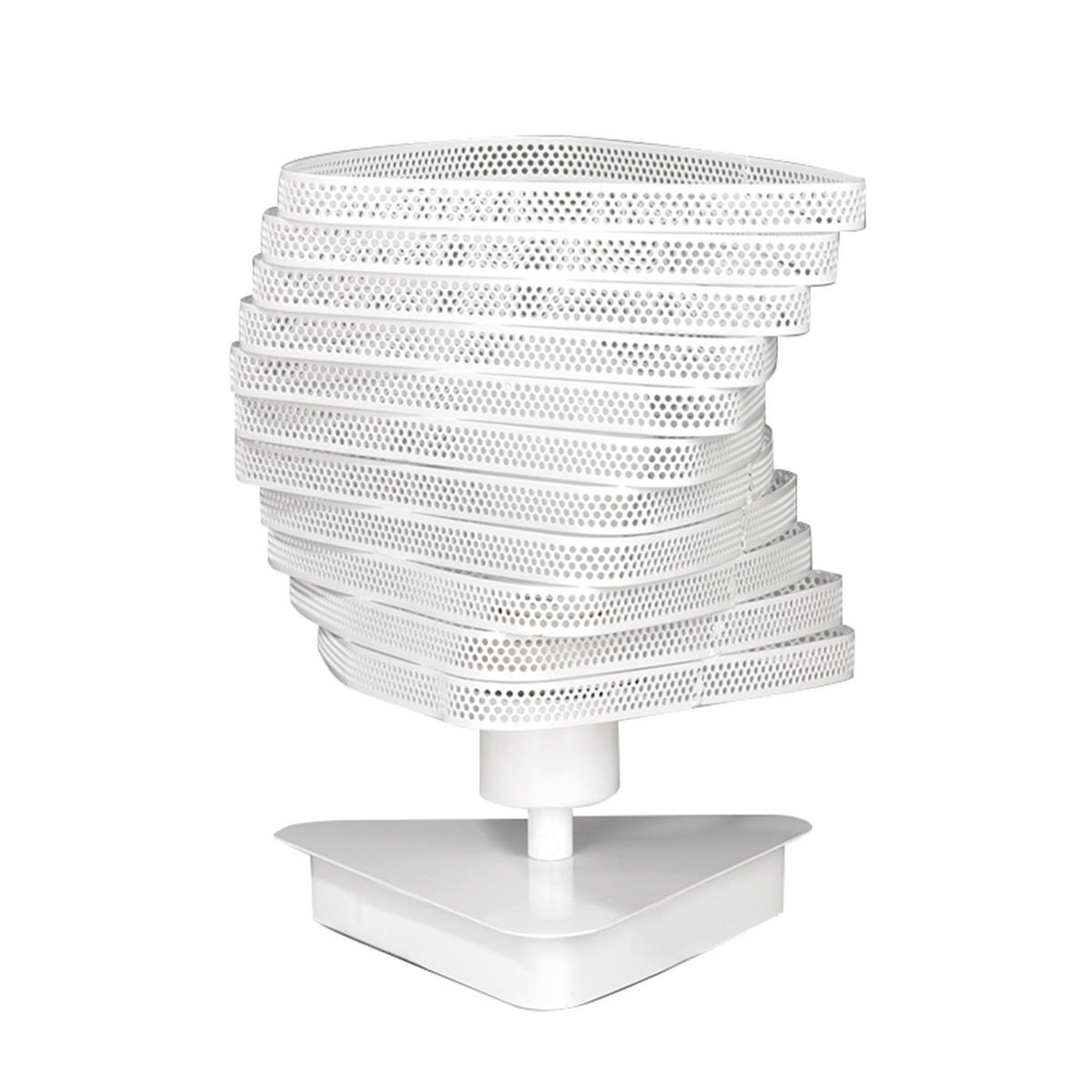 NACHTTISCHLEUCHTE 20/27 cm   - Weiß, Design, Metall (20/27cm)