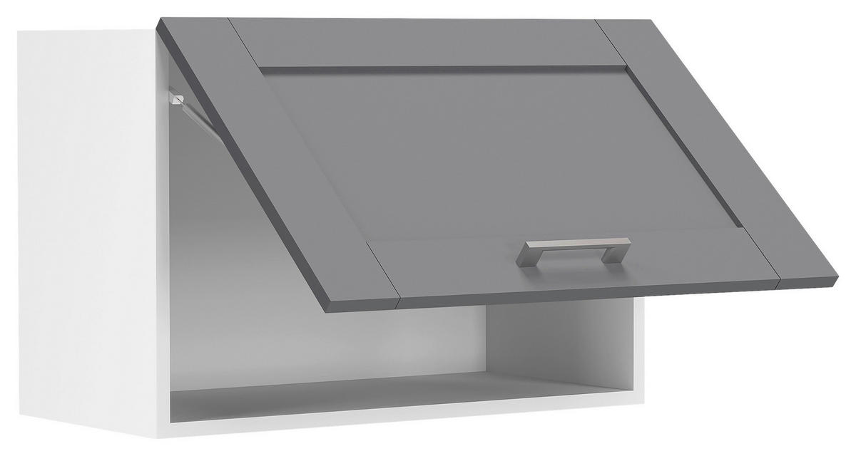 KÜCHENOBERSCHRANK 60/40/31 cm  in Anthrazit, Weiss  - Weiss/Anthrazit, Trend, Holzwerkstoff/Kunststoff (60/40/31cm) - MID.YOU